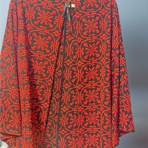 New Palestinian Fallahi Embroidered
Cape | Black & Red | Size M/L
